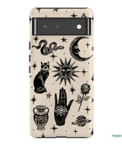 Astro Flash Beige Printed Phone Cases Google Pixel 6 Pro / Armoured by Veronica Tucker - The Dairy