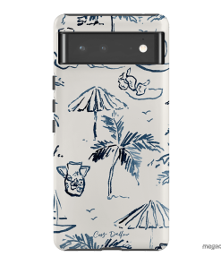 Balmy Blue Printed Phone Cases Google Pixel 6 Pro / Armoured by Cass Deller - The Dairy