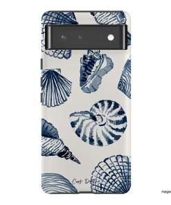 Blue Shells Printed Phone Cases Google Pixel 6 Pro / Armoured by Cass Deller - The Dairy