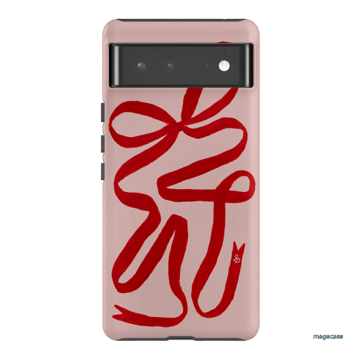 Valentine Ribbon Printed Phone Cases Google Pixel 6 Pro / Armoured by Jasmine Dowling - The Dairy