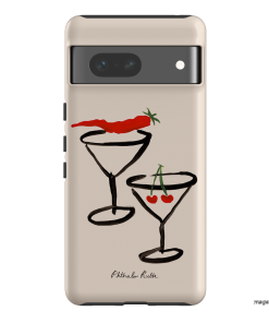 Chilli Cherry Printed Phone Cases by Phthalo Ruth - The Dairy