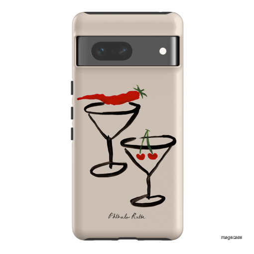 Chilli Cherry Printed Phone Cases by Phthalo Ruth - The Dairy