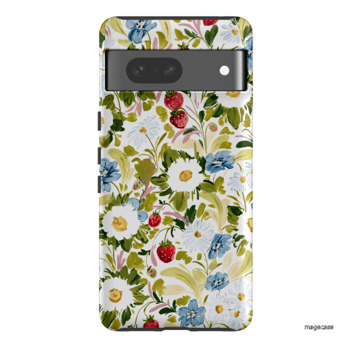 Garden Strawberries Printed Phone Cases Google Pixel 7 / Armoured by Ellie Mae - The Dairy