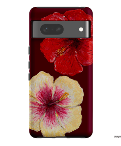 Hibiscus Flower Printed Phone Cases Google Pixel 7 / Armoured by BG. Studio - The Dairy