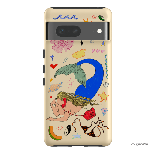 Mermaid Salad Cream Printed Phone Cases Google Pixel 7 / Armoured by Easty Beasty - The Dairy