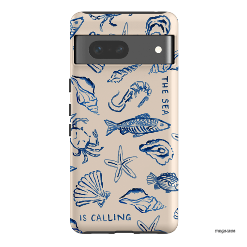 Sea Call Printed Phone Cases Google Pixel 7 / Armoured by Cass Deller - The Dairy