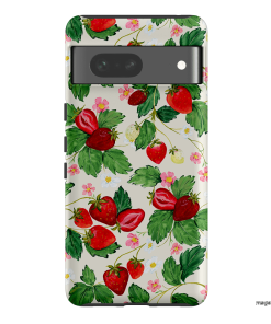 Strawberry Patch Printed Phone Cases Google Pixel 7 / Armoured by Ellie Mae - The Dairy