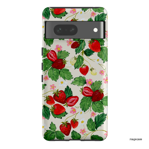 Strawberry Patch Printed Phone Cases Google Pixel 7 / Armoured by Ellie Mae - The Dairy
