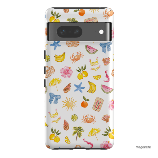 Summer Icons Printed Phone Cases Google Pixel 7 / Armoured by Cass Deller - The Dairy