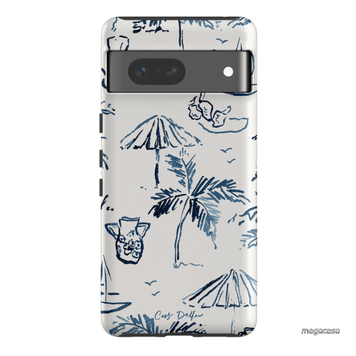 Balmy Blue Printed Phone Cases Google Pixel 7 / Armoured by Cass Deller - The Dairy