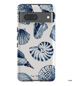 Blue Shells Printed Phone Cases Google Pixel 7 / Armoured by Cass Deller - The Dairy
