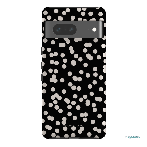 Mini Confetti Noir Printed Phone Cases Google Pixel 7 / Armoured by Veronica Tucker - The Dairy