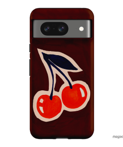 Cherries Printed Phone Cases Google Pixel 8 / Armoured by Studio Bon - The Dairy