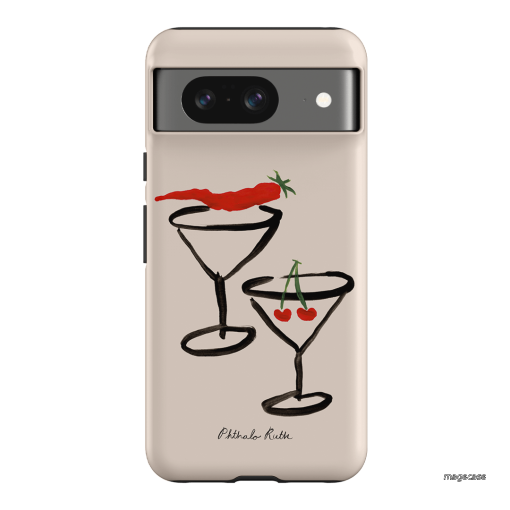 Chilli Cherry Printed Phone Cases by Phthalo Ruth - The Dairy