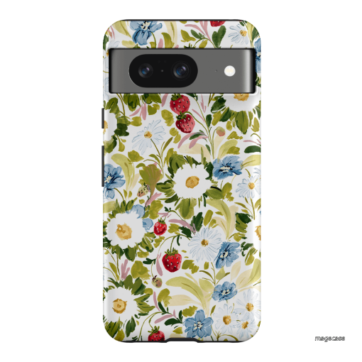 Garden Strawberries Printed Phone Cases Google Pixel 8 / Armoured by Ellie Mae - The Dairy