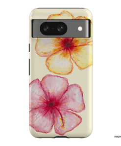 Hibiscus Flower Yellow Printed Phone Cases Google Pixel 8 / Armoured by BG. Studio - The Dairy