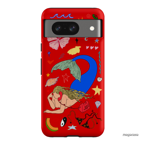 Mermaid Salad Scarlet Printed Phone Cases Google Pixel 8 / Armoured by Easty Beasty - The Dairy