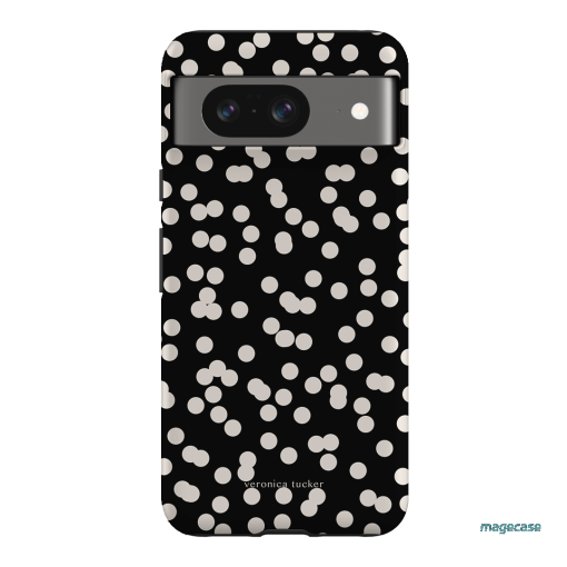 Mini Confetti Noir Printed Phone Cases Google Pixel 8 / Armoured by Veronica Tucker - The Dairy