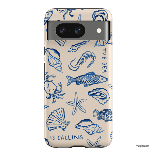 Sea Call Printed Phone Cases Google Pixel 8 / Armoured by Cass Deller - The Dairy
