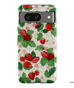 Strawberry Patch Printed Phone Cases Google Pixel 8 / Armoured by Ellie Mae - The Dairy