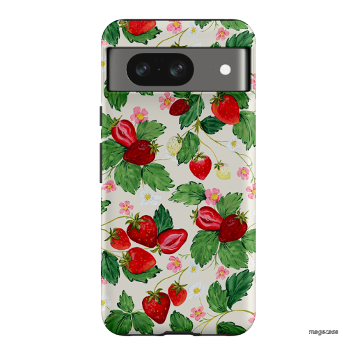 Strawberry Patch Printed Phone Cases Google Pixel 8 / Armoured by Ellie Mae - The Dairy