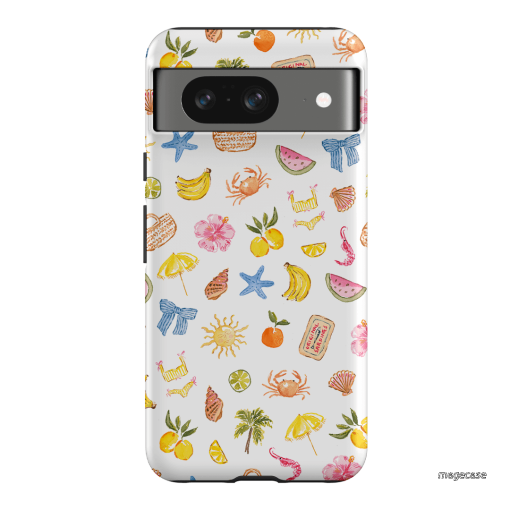 Summer Icons Printed Phone Cases Google Pixel 8 / Armoured by Cass Deller - The Dairy