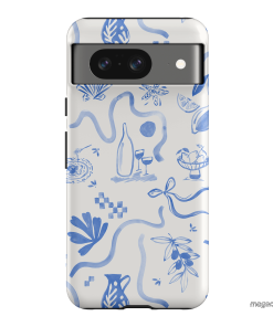 Mediterranean Wave Printed Phone Cases Google Pixel 8 / Armoured by Charlie Taylor - The Dairy