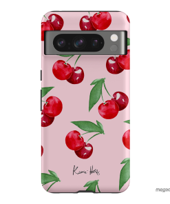 Cherry Rose Printed Phone Cases by Kerrie Hess - The Dairy