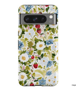 Garden Strawberries Printed Phone Cases Google Pixel 8 Pro / Armoured by Ellie Mae - The Dairy