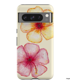 Hibiscus Flower Yellow Printed Phone Cases Google Pixel 8 Pro / Armoured by BG. Studio - The Dairy