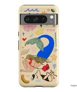 Mermaid Salad Cream Printed Phone Cases Google Pixel 8 Pro / Armoured by Easty Beasty - The Dairy