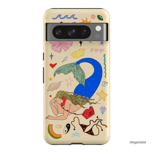 Mermaid Salad Cream Printed Phone Cases Google Pixel 8 Pro / Armoured by Easty Beasty - The Dairy