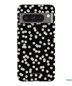 Mini Confetti Noir Printed Phone Cases Google Pixel 8 Pro / Armoured by Veronica Tucker - The Dairy