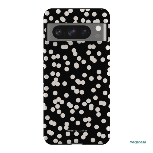 Mini Confetti Noir Printed Phone Cases Google Pixel 8 Pro / Armoured by Veronica Tucker - The Dairy