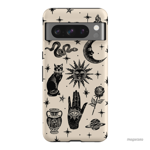 Astro Flash Beige Printed Phone Cases Google Pixel 8 Pro / Armoured by Veronica Tucker - The Dairy