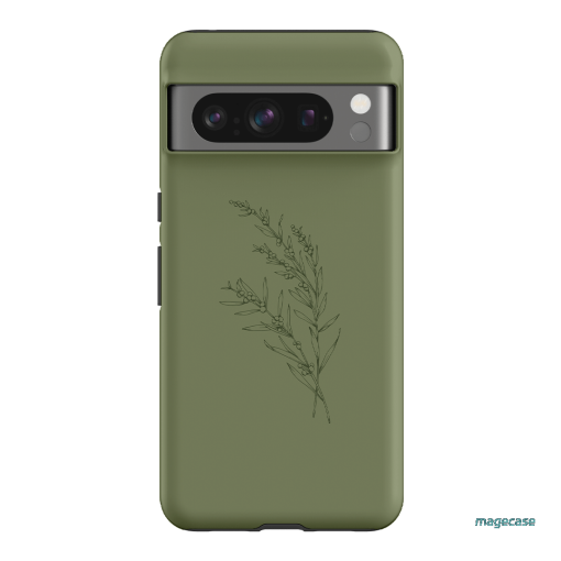 Khaki Wattle Printed Phone Cases by Typoflora - The Dairy