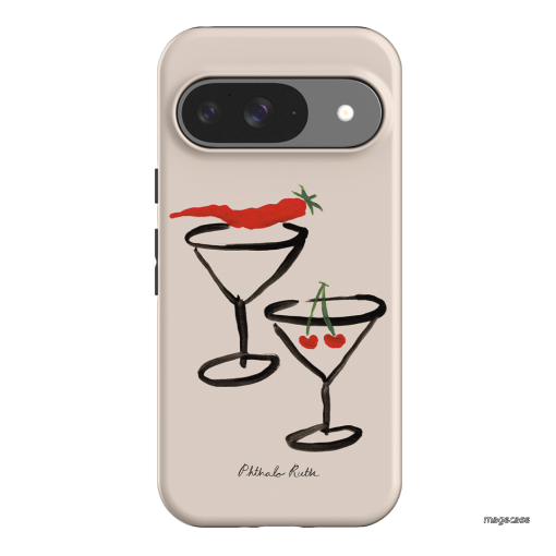 Chilli Cherry Printed Phone Cases by Phthalo Ruth - The Dairy