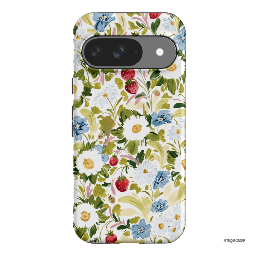Garden Strawberries Printed Phone Cases Google Pixel 9 / Armoured by Ellie Mae - The Dairy