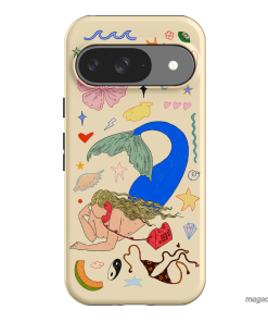 Mermaid Salad Cream Printed Phone Cases Google Pixel 9 / Armoured by Easty Beasty - The Dairy
