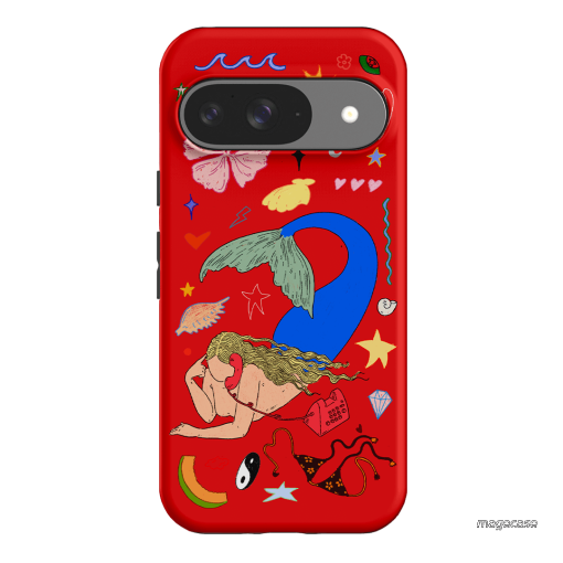 Mermaid Salad Scarlet Printed Phone Cases Google Pixel 9 / Armoured by Easty Beasty - The Dairy
