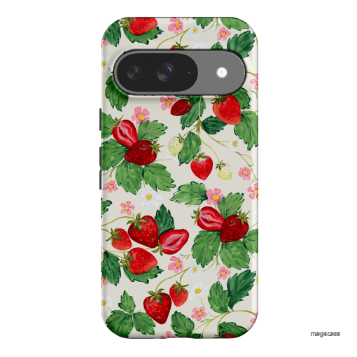 Strawberry Patch Printed Phone Cases Google Pixel 9 / Armoured by Ellie Mae - The Dairy