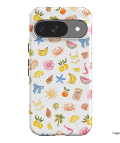 Summer Icons Printed Phone Cases Google Pixel 9 / Armoured by Cass Deller - The Dairy