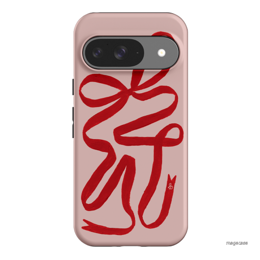 Valentine Ribbon Printed Phone Cases Google Pixel 9 / Armoured by Jasmine Dowling - The Dairy