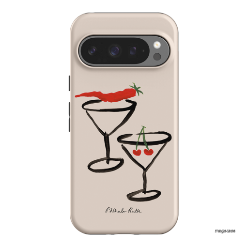 Chilli Cherry Printed Phone Cases by Phthalo Ruth - The Dairy