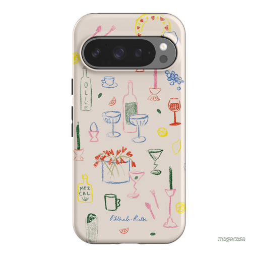 Dinnerware Printed Phone Cases Google Pixel 9 Pro / Armoured by Phthalo Ruth - The Dairy
