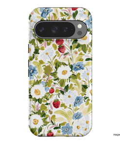 Garden Strawberries Printed Phone Cases Google Pixel 9 Pro / Armoured by Ellie Mae - The Dairy