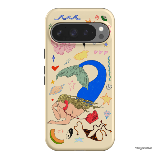 Mermaid Salad Cream Printed Phone Cases Google Pixel 9 Pro / Armoured by Easty Beasty - The Dairy