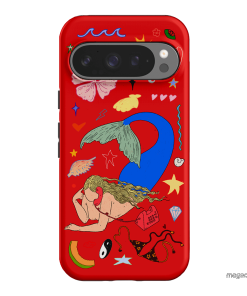 Mermaid Salad Scarlet Printed Phone Cases Google Pixel 9 Pro / Armoured by Easty Beasty - The Dairy