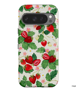 Strawberry Patch Printed Phone Cases Google Pixel 9 Pro / Armoured by Ellie Mae - The Dairy