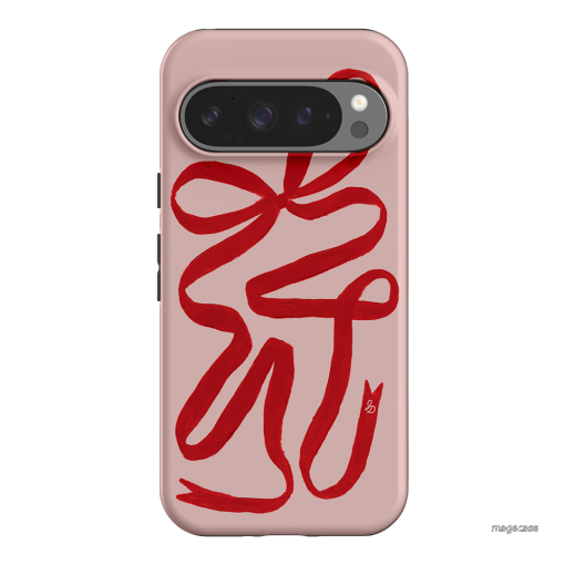 Valentine Ribbon Printed Phone Cases Google Pixel 9 Pro / Armoured by Jasmine Dowling - The Dairy
